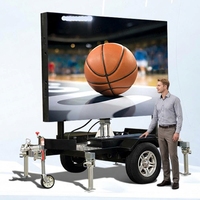 Remorque publicitaire mobile extérieure JCT EF4 avec écran LED P3/P4/P5 pour la publicité, le cinéma en plein air, les films, les événements sportifs