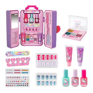 Bán buôn trẻ em trang điểm thực sự Kit không độc hại có thể giặt tạo nên đồ chơi trẻ em dán Báo Chí trên móng tay nghệ thuật thiết lập móng tay <span class=keywords><strong>plosh</strong></span> - Product Image 1