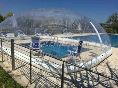 Custom Inflatable Swimming Pool Cover Air Transparent Bubble 