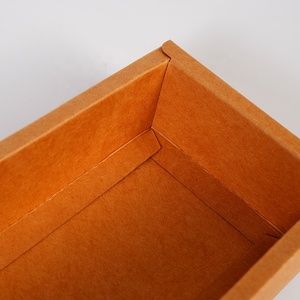 Eco-friendly Foldable Kraft Paper <strong>Rectangle</strong> Slide Custom Slide Gift <strong>Packaging</strong> Cardboard Drawer Box with Matt Lamination - Product Image 6