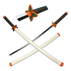 <span class=keywords><strong>Katana</strong></span> de cosplay d'anime <span class=keywords><strong>Rengoku</strong></span> Kyoujurou, lame de <span class=keywords><strong>katana</strong></span> d'anime Demon Slayer, accessoire de cosplay, taille réelle, <span class=keywords><strong>katana</strong></span> japonaise - Product Image 3