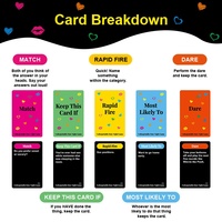 Un jeu de cartes varié pour les nouveaux couples, jeu de société éducatif, un jeu de table qui entraîne la coordination œil-main