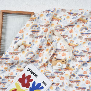 Muselina de Algodón de Bambú con Estampado Digital, Fondo para Fotografía, Cubierta para Cochecito, Regalo para Bebés Recién Nacidos, Pañal de Tela - Product Image 4