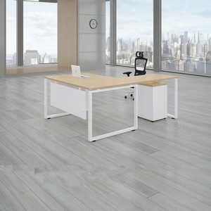 Ewest đơn giản cài đặt đồ nội thất O chân CEO điều hành sắt bàn khung - Product Image 3