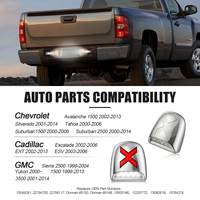 Lumière de plaque d'immatriculation LED en forme de X, chromée, blanche et rouge, pour Chevrolet Silverado Tahoe Suburban Avalanche GMC Sierra Yukon Cadillac