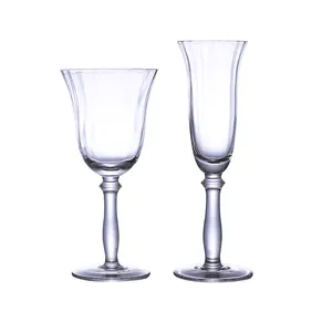 Modern 5oz 12oz Goblet Long Stem White Wine Glassware Clear Stemmed Glasses Champagne Flute Wine Glasses