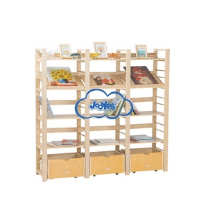 Meubles de nurserie modernes, étagère à livres pour enfants, bois écologique pour l'école et le salon - Product Image 1