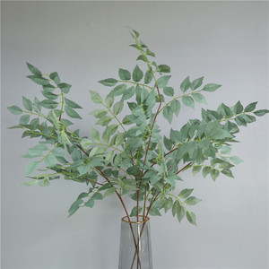Plante artificielle en feuilles de trompette de Dongchen Crafts, 30cm-100cm, fleur en soie, décoration pour la maison et les mariages - Product Image 1