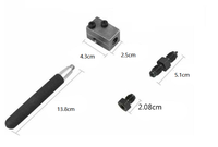 Kit d'outils de double évasement pour conduites de frein, outil universel d'évasement à 45 degrés pour la réparation des conduites de frein de véhicules