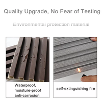 Panneaux muraux en bois rainuré avec éclairage LED, en PVC WPC, écologiques, imperméables et ignifuges, pour l'intérieur des hôpitaux, vente en gros