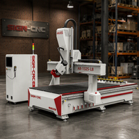 Machine de gravure sur bois automatique de conception optimisée, routeur CNC 4 axes avec moteur servo pour perçage de trous latéraux, routeur CNC 1325