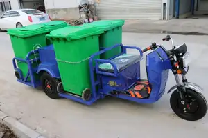 حار بيع صغيرة القمامة الصرف الصحي سيارة تصنيف القمامة ثلاث عجلات شاحنة نفايات