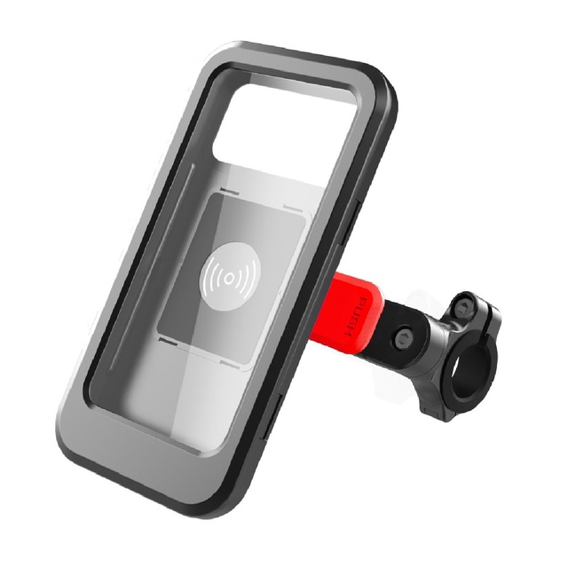 15W Wireless Charging Adjustable Height Magnetic Bike/Motorcycle Handlebar Mount Waterproof Flexible Phone Holder Touch Screen