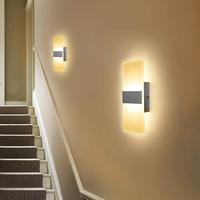 TSINYE Acrylique Intérieur Maison Éclairage Chambre Salon LED Nuit Lampes Mur support Lumière Applique Intérieur Montage Wandlamp