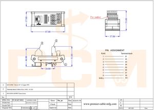 Adaptateur RJ45 8P8C vers bornier C45 sur <span class=keywords><strong>rail</strong></span> <span class=keywords><strong>DIN</strong></span>, module <span class=keywords><strong>45</strong></span> degrés 35 mm pour Ethernet industriel, module d'alimentation, contrôle PLC - Product Image 2