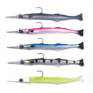 Weihai Weiyu OEM-Señuelos de Pesca de aguja, cabeza de plantilla de plomo, suave señuelo de 175mm, cola en T, Swimbait suave para lubina - Product Image 1