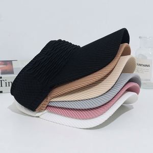 Women's Summer Sun Hat Hollow Out Knit Dome Bucket Hat with Wide Brim Foldable Beach and Outdoor <b>Baseball</b> <b>Cap</b> for Hiking - Product Image 4