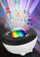 Projecteur de galaxie Aurora Bolong, éclairage de vacances, lampes de table LED musicales, projecteur laser RGBW, veilleuses pour aider à dormir