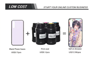Printer Inkjet UV Flatbed Otomatis Beric CH-06 XP600 dengan Layar Sentuh Ganda untuk Pencetakan Casing Ponsel, Kartu, dan Bola Golf