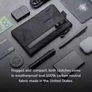 Bolsa de viaje con bloqueo RFID de nailon portátil personalizada, billetera con cremallera impermeable con almacenamiento de efectivo para tarjetas, bolsas de herramientas compatibles con ODM - Product Image 5