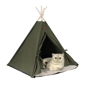Cat Princess Indoor Tent House Pet Dog Cute Floral Cave Nest Bed Portable Dog Tents