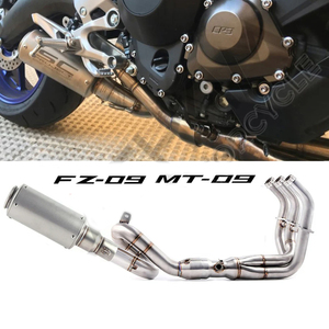 Para Yamaha FZ09 <span class=keywords><strong>MT</strong></span> <span class=keywords><strong>09</strong></span> <span class=keywords><strong>MT</strong></span>-<span class=keywords><strong>09</strong></span> FZ-<span class=keywords><strong>09</strong></span> XSR900 <span class=keywords><strong>2013</strong></span> a 2020 Sistema Completo de Escape para Motocicleta - Product Image 1