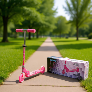 Patinete infantil Kugoo de 2 ruedas, plegable, de acero, con ruedas de PU, altura ajustable, para actividades al aire libre. - Product Image 2