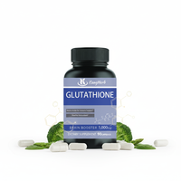Capsules végétales de L-Glutathion en gros, haute pureté 98 %, forme réduite, pour la santé cérébrale et le renforcement immunitaire, approvisionnement direct usine