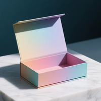 Boîte de papier de luxe en forme de livre à fermeture magnétique avec logo personnalisé vente chaude de parfum cadeau cosmétique artisanat vente en gros