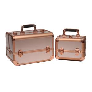 Maletín <span class=keywords><strong>de</strong></span> <span class=keywords><strong>Maquillaje</strong></span> Profesional <span class=keywords><strong>de</strong></span> Aluminio Recién Llegado, Estuche Cosmético y Valija Portátil para Viajes en Tren - Product Image 3