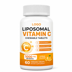 Complément Alimentaire Personnalisé à Forte Teneur en Acide Ascorbique Liposomal 1000mg, Comprimés de Vitamine C pour Améliorer l'Immunité, 60 unités - Meilleures Ventes - Product Image 1