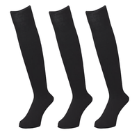 Chaussettes de baseball pour adultes, genouillères, OEM, sport, noires, tricotées