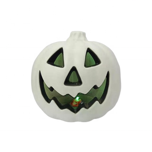 Lampe citrouille en plastique personnalisable, lumières décoratives d'Halloween, bougie citrouille, lumières LED - Product Image 6