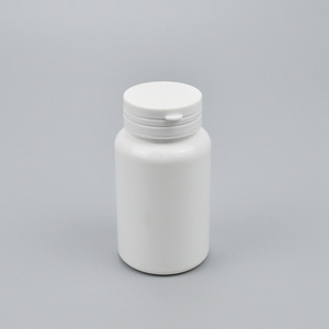 Botella cilíndrica negra de 150 ml para mascotas con tapa de fácil apertura para envasado de medicamentos en pastillas - Product Image 2