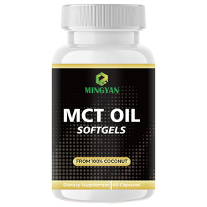 Capsules de supplément énergétique en gélules molles d'huile MCT à l'extrait de noix de coco biologique végétalien, vente en gros OEM - Product Image 1