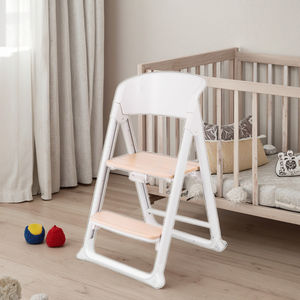 Silla alta para bebé 4 en 1, silla elevadora de alimentación convertible, silla multifunción para adultos y torre de aprendizaje Montessori de madera para niños - Product Image 3
