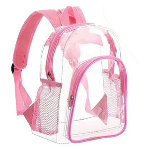 Sac à dos unisexe personnalisé élégant en PVC holographique imperméable transparent pour l'extérieur avec fermeture éclair et poignée souple – Vente en gros - Product Image 1