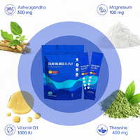 Bâtonnet de Vitamines Équilibre Apaisant OEM/ODM, Mélange de Boissons au Magnésium Apaisant avec Ashwagandha, L-Théanine, Vitamine D3 pour Soulager le Stress et Favoriser le Sommeil