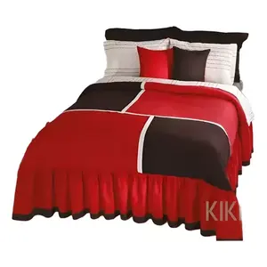 Juego de Edredón Kike King, Tamaño King, 7 Piezas, Algodón, Diseño Geométrico, Ropa de Cama Moderna para el Hogar - Product Image 3