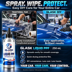 Protector de Pintura para Autos GLASK 250ml, Revestimiento Protector Transparente Líquido PPF para Autos y SUVs - Product Image 5