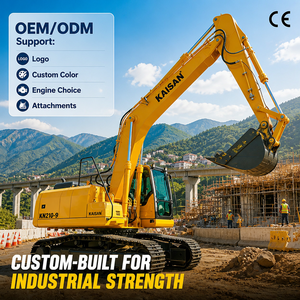 Excavadoras de orugas Kaisan 21 a 24 T, certificadas CE EPA, estándar de emisiones europeo, excavadora de gran tamaño para minería de oro - Product Image 6