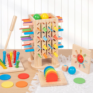 Juguete Educativo 5 en 1, Palitos de Inserción, Bolas para Tirar, Monedas para Lanzar, Atrapar Insectos, Reconocimiento de Colores, para Niños - Product Image 5