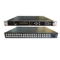 Solución de cabecera iptv para sistema de hotel, sintonizador de satélite con entrada y entrada HD
