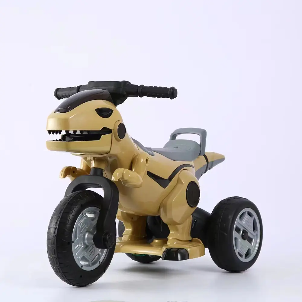 Onlangs Gelanceerde Kinderen Elektrische Motorfiets Simulatie Dinosaurus Vormige Drie Wiel Elektrische Motorfiets