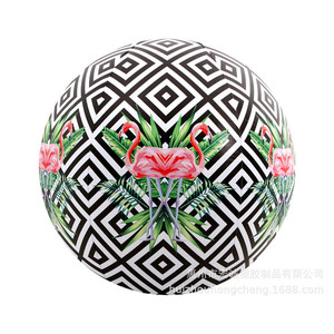 Pvc Inflatable Beach Ball With Flamingo And Fruit Print For Children And Adults Swimming Pool Toy 2 To 4 Years Unisex - Product Image 3