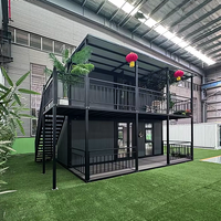 Casa Prefabricada en Contenedor Expandible de 20 pies, Impermeable, con Cocina, Fácil de Transportar, Vivienda Portátil de Lujo para Familias