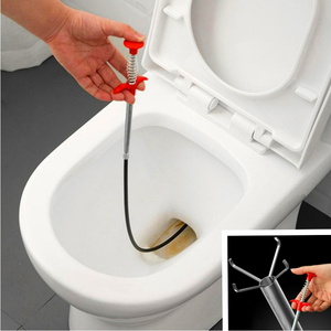 Desatascador de Tuberías para Fregaderos de Cocina y Desagües de Inodoros con Mango de Agarre, Suministro de Fábrica, Desatascador de Cuatro Garras - Product Image 1