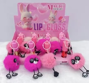 Thời trang 18 PC nhỏ gọn và dễ thương son bóng với DIY Keychain nuôi dưỡng dưỡng dưỡng ẩm cao sắc tố chất lỏng son bóng làm Kit - Product Image 4