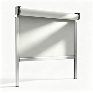 Stores extérieurs motorisés modernes coupe-vent à fermeture éclair, stores enrouleurs imperméables <span class=keywords><strong>pour</strong></span> patio, pergola, protection solaire UV - Product Image 2