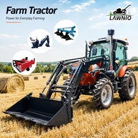 Tracteur agricole LAWNIO à chenilles réglables, haute efficacité de travail, prix de gros pour engins agricoles